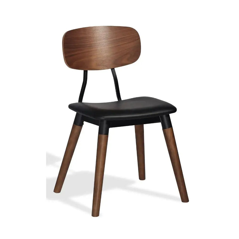 Sora Upholstered Dining Chair – Contemporary Wood Leg Design