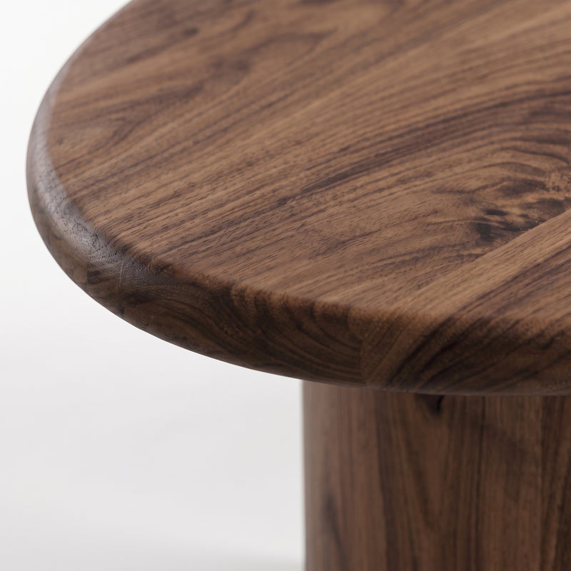 Soren Oval Walnut Coffee Table | Sculptural Scandinavian Modern Design