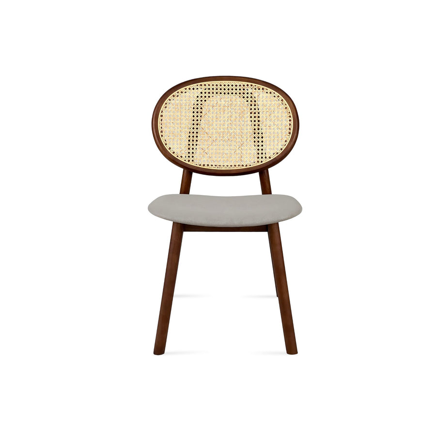 Verona Cane Back Dining Chair | Upholstered Contemporary Design