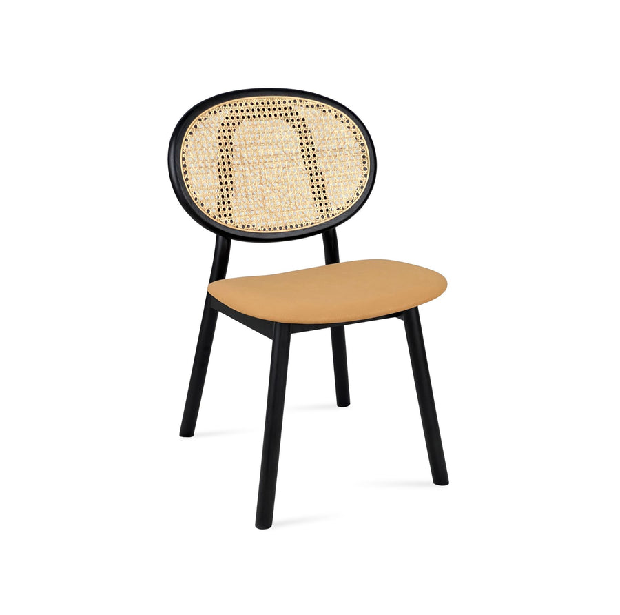 Verona Cane Back Dining Chair | Upholstered Contemporary Design