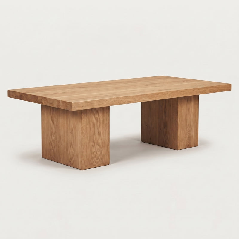 Wilder Rectangular Dining Table | Solid Walnut or Oak Wood