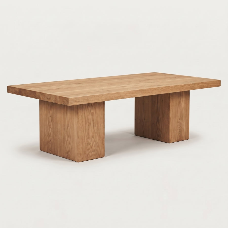 Wilder Rectangular Dining Table | Solid Walnut or Oak Wood