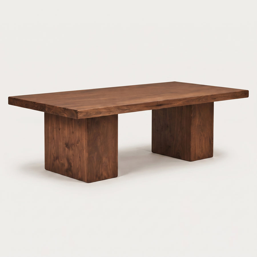 Wilder Rectangular Dining Table | Solid Walnut or Oak Wood
