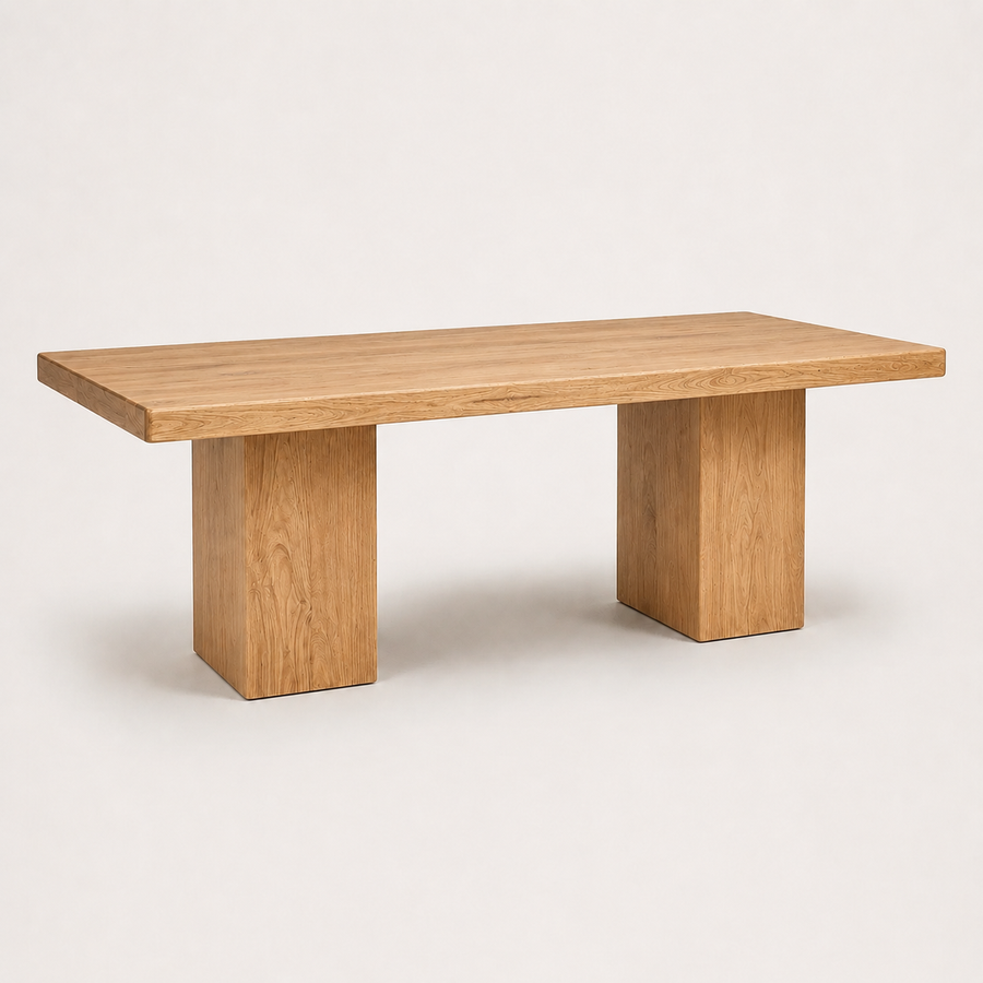 Wilder Rectangular Dining Table | Solid Walnut or Oak Wood