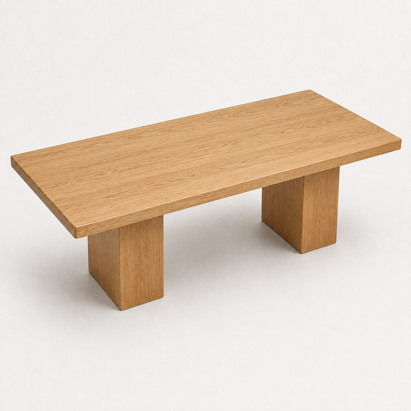 Wilder Rectangular Dining Table | Solid Walnut or Oak Wood