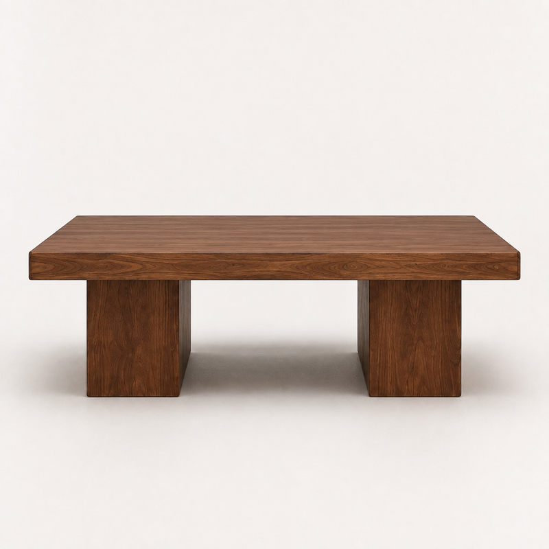 Wilder Square Coffee Table | Solid Walnut or Oak Wood