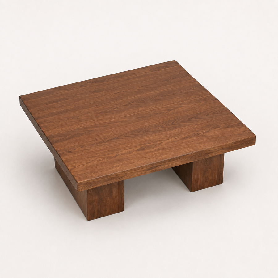 Wilder Square Coffee Table | Solid Walnut or Oak Wood