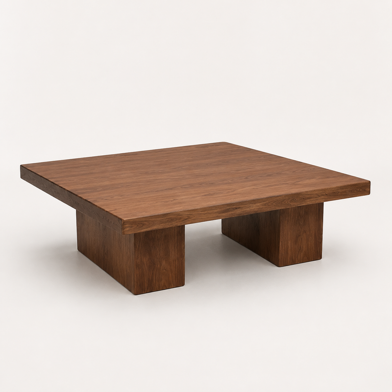 Wilder Square Coffee Table | Solid Walnut or Oak Wood