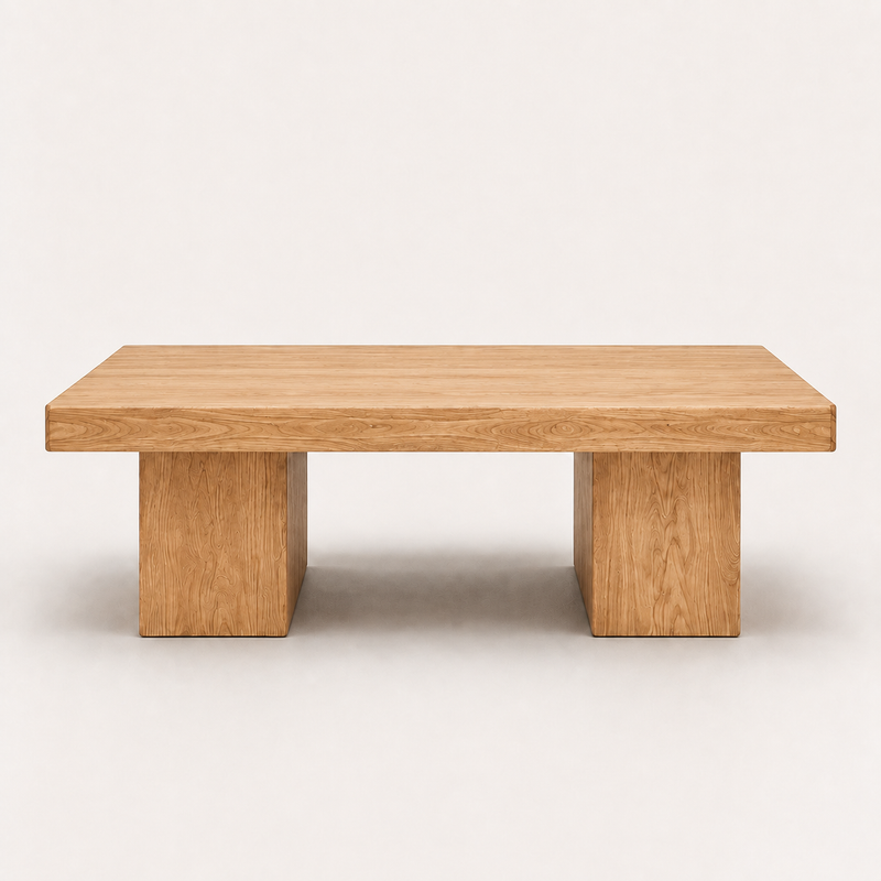 Wilder Square Coffee Table | Solid Walnut or Oak Wood