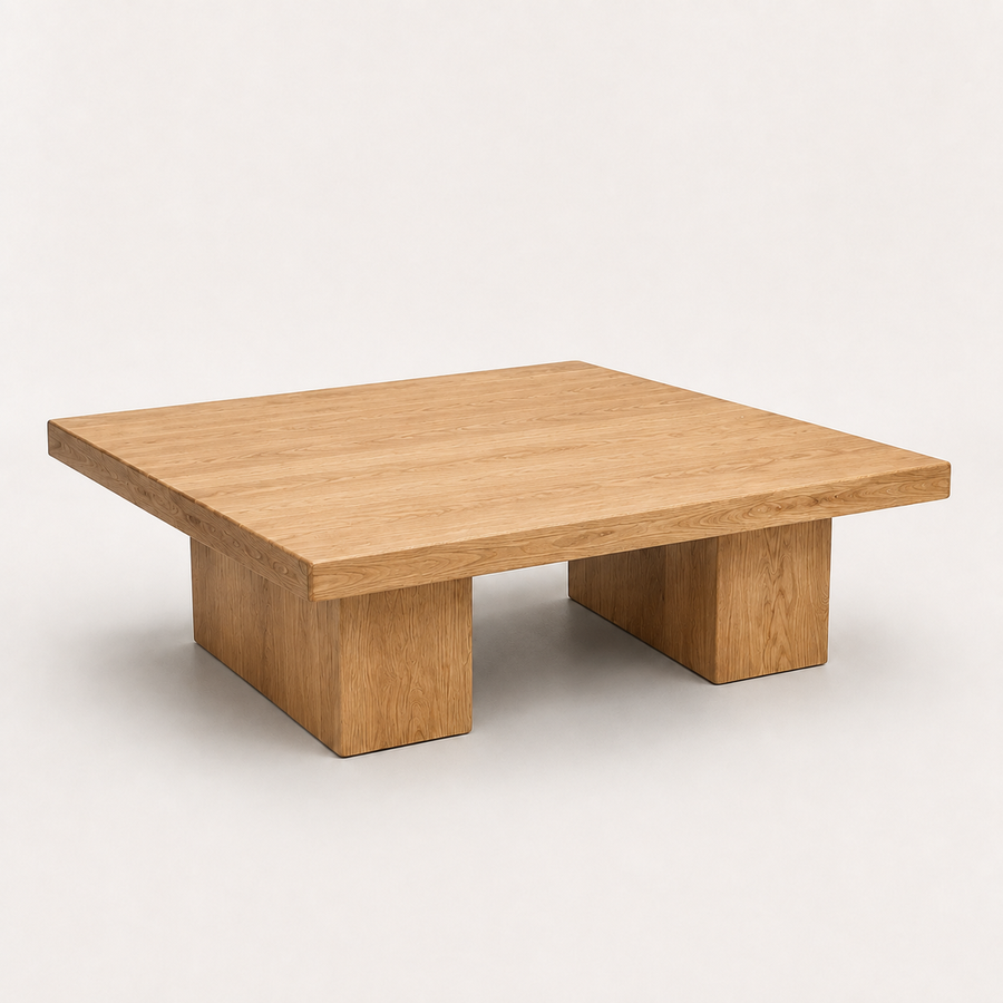 Wilder Square Coffee Table | Solid Walnut or Oak Wood