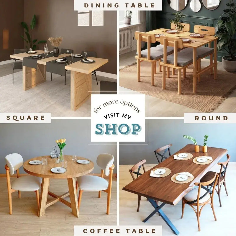 Aven Walnut Wood Dining Table – Modern Pedestal Round Design