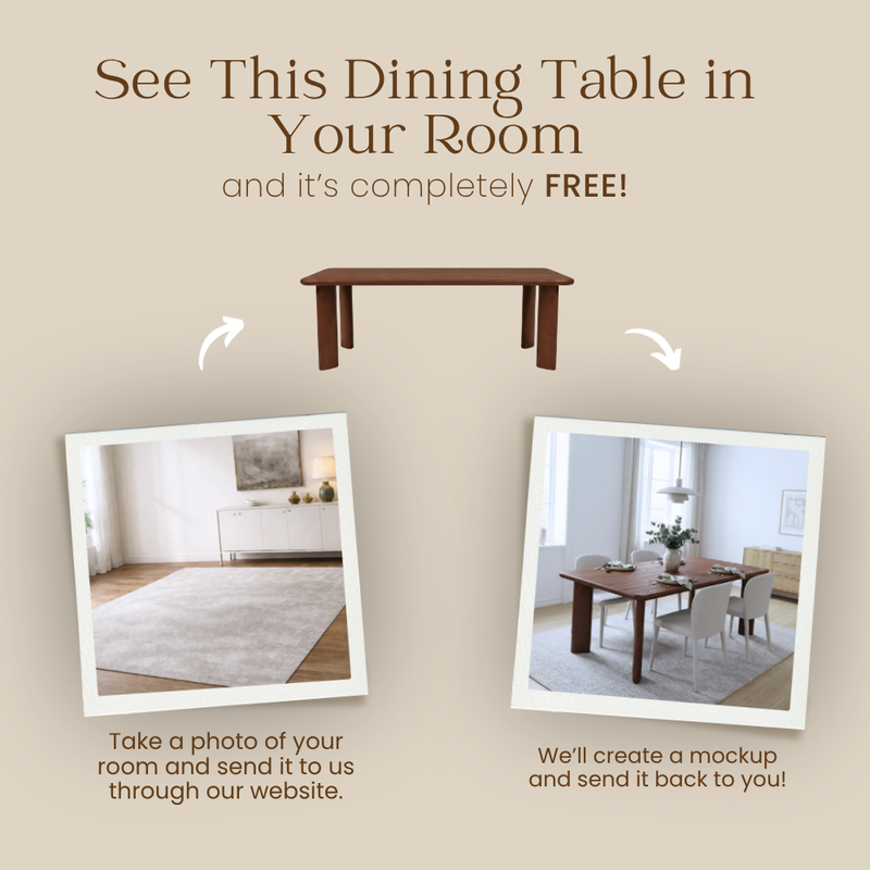 Liva Rectangular Walnut Dining Table | Scandinavian Modern Design