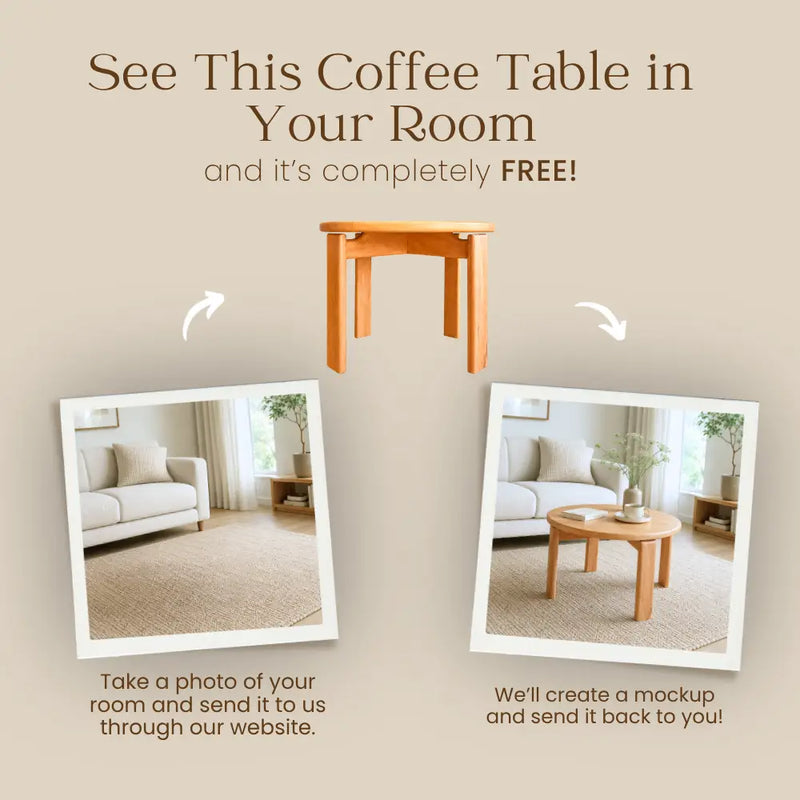 Luna Minimalist Round Coffee Table