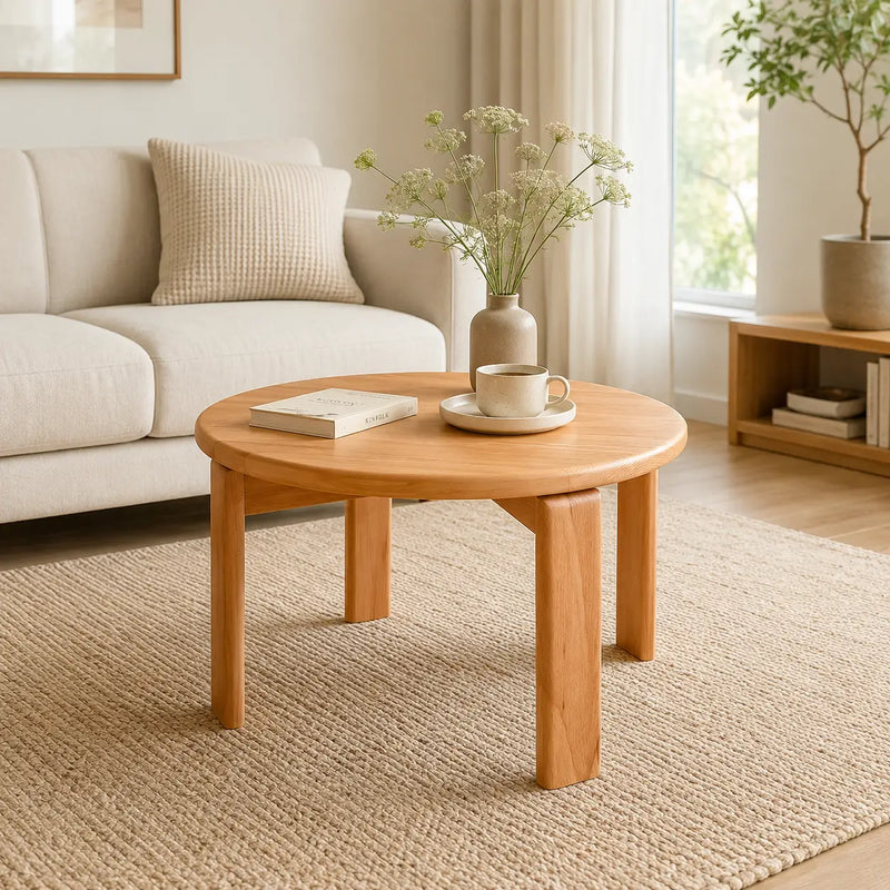 Luna Minimalist Round Coffee Table