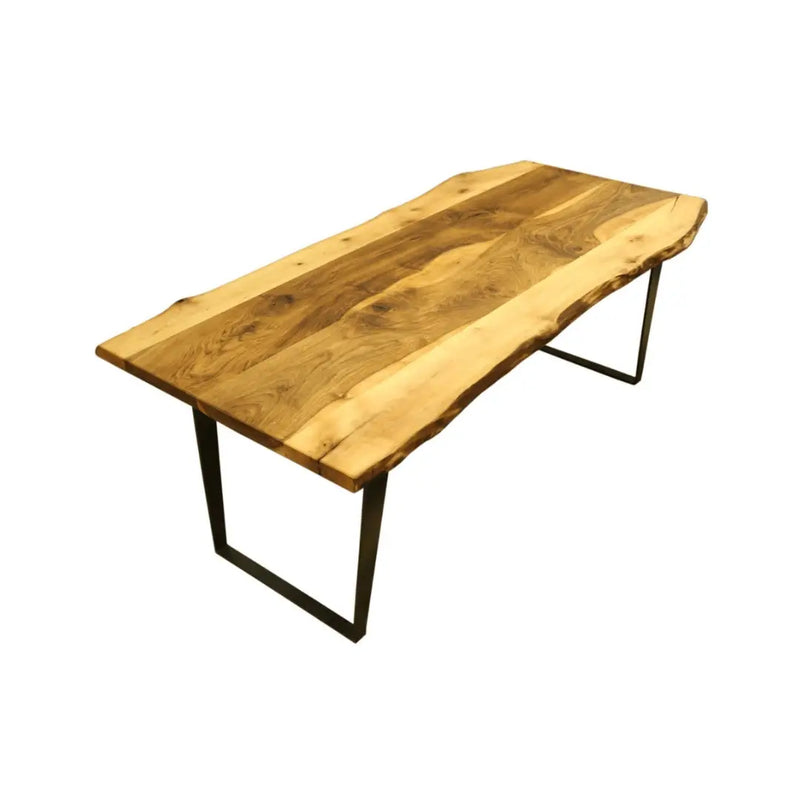 Denton Walnut Dining Room Table | Live Edge Farmhouse Design