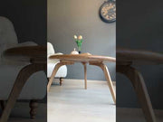 Product video showcasing the full aesthetic appeal and functionality of the Solid Oak Wood Coffee Table.