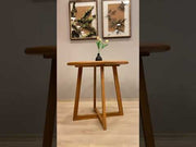 Video showcasing the Axis Table, highlighting its craftsmanship, versatile design, and smooth beech wood finish.