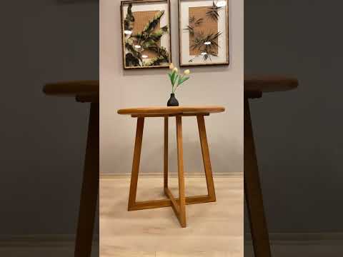 Video showcasing the Axis Table, highlighting its craftsmanship, versatile design, and smooth beech wood finish.