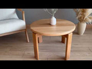 A short video displaying the coffee table from different angles, emphasizing its clean lines and sturdy build.