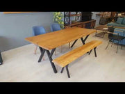 Video showcasing Pine wood top, highlighting its design, durability, and craftsmanship