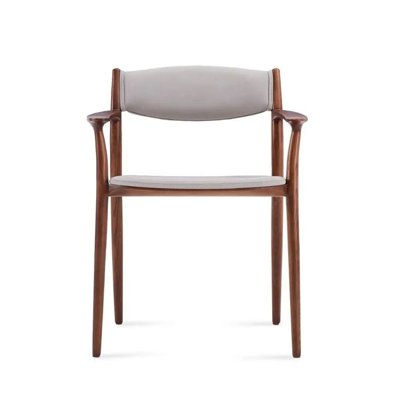 Ashford Solid Ash Wood Dining Armchair – Mid-Century Modern Design