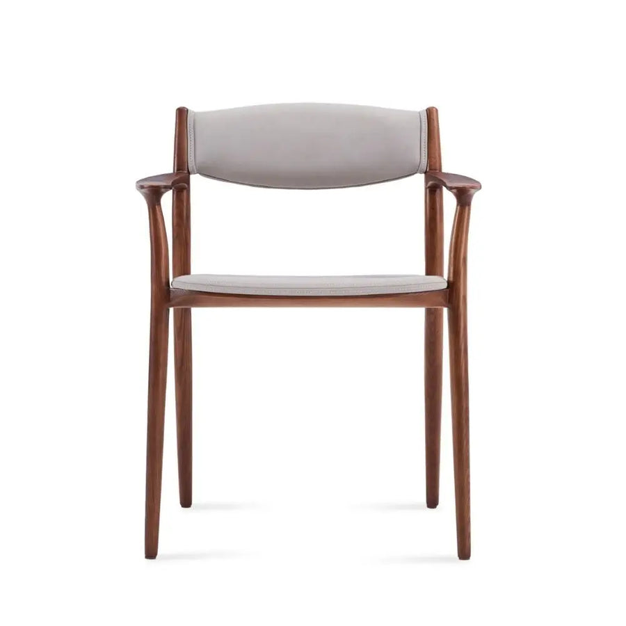 Ashford Solid Ash Wood Dining Armchair – Mid-Century Modern Design