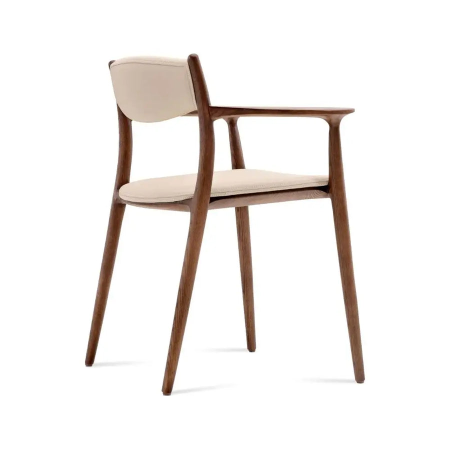 Ashford Solid Ash Wood Dining Armchair – Mid-Century Modern Design