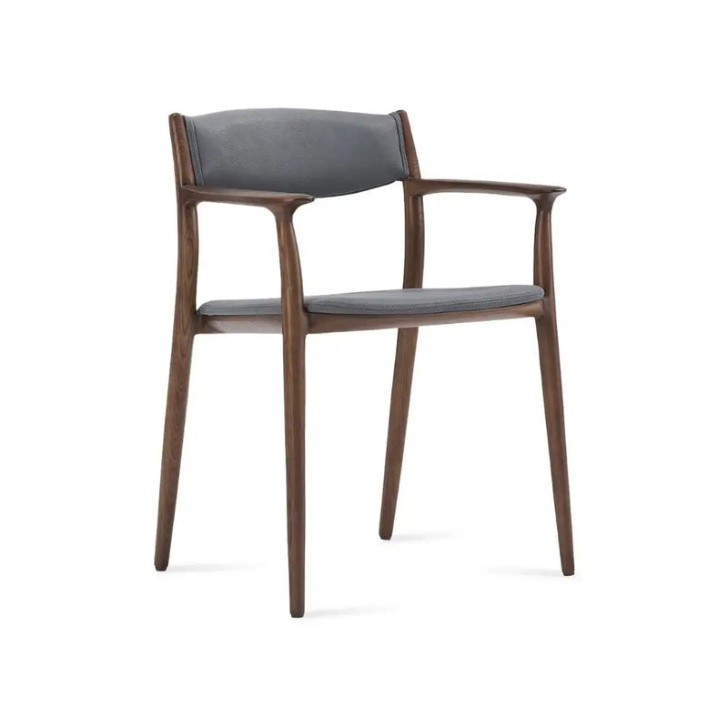 Ashford Solid Ash Wood Dining Armchair – Mid-Century Modern Design