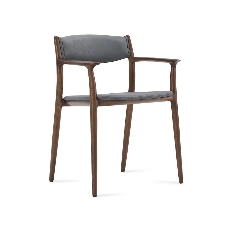 Ashford Solid Ash Wood Dining Armchair – Mid-Century Modern Design