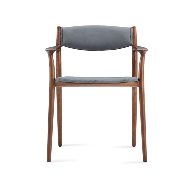 Ashford Solid Ash Wood Dining Armchair – Mid-Century Modern Design