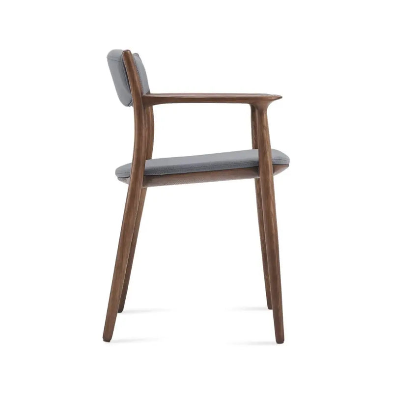 Ashford Solid Ash Wood Dining Armchair – Mid-Century Modern Design