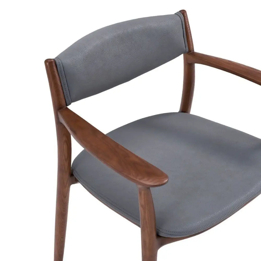 Ashford Solid Ash Wood Dining Armchair – Mid-Century Modern Design
