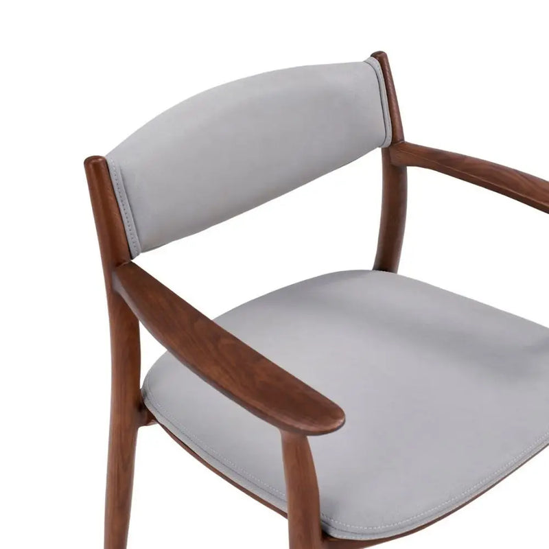 Ashford Solid Ash Wood Dining Armchair – Mid-Century Modern Design