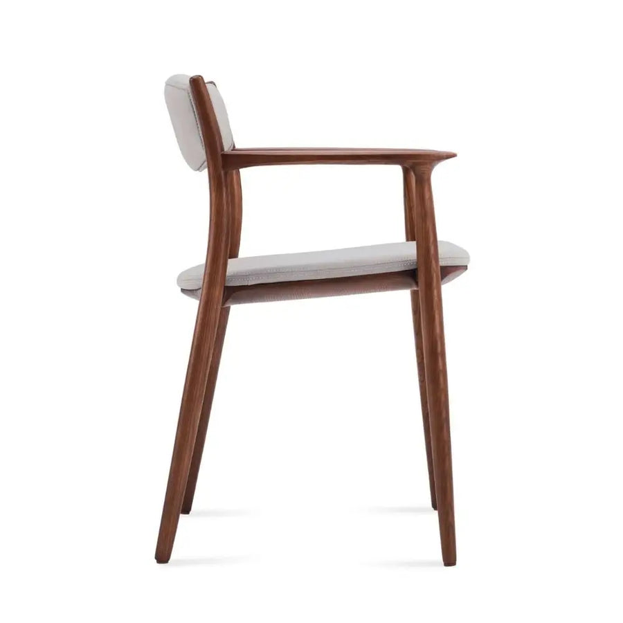 Ashford Solid Ash Wood Dining Armchair – Mid-Century Modern Design