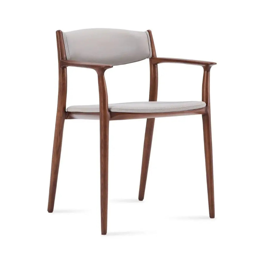 Ashford Solid Ash Wood Dining Armchair – Mid-Century Modern Design