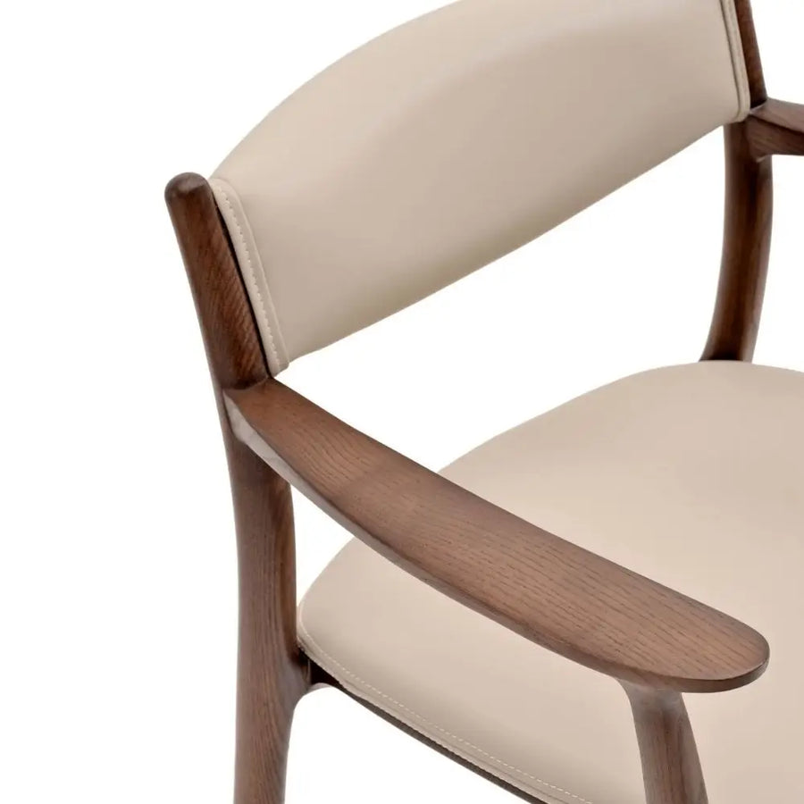Ashford Solid Ash Wood Dining Armchair – Mid-Century Modern Design