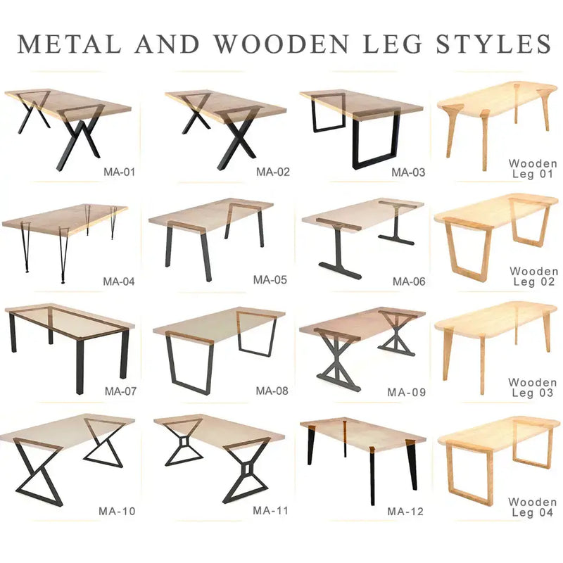 Toledo Wooden Dining Table | Walnut Mid Century Design