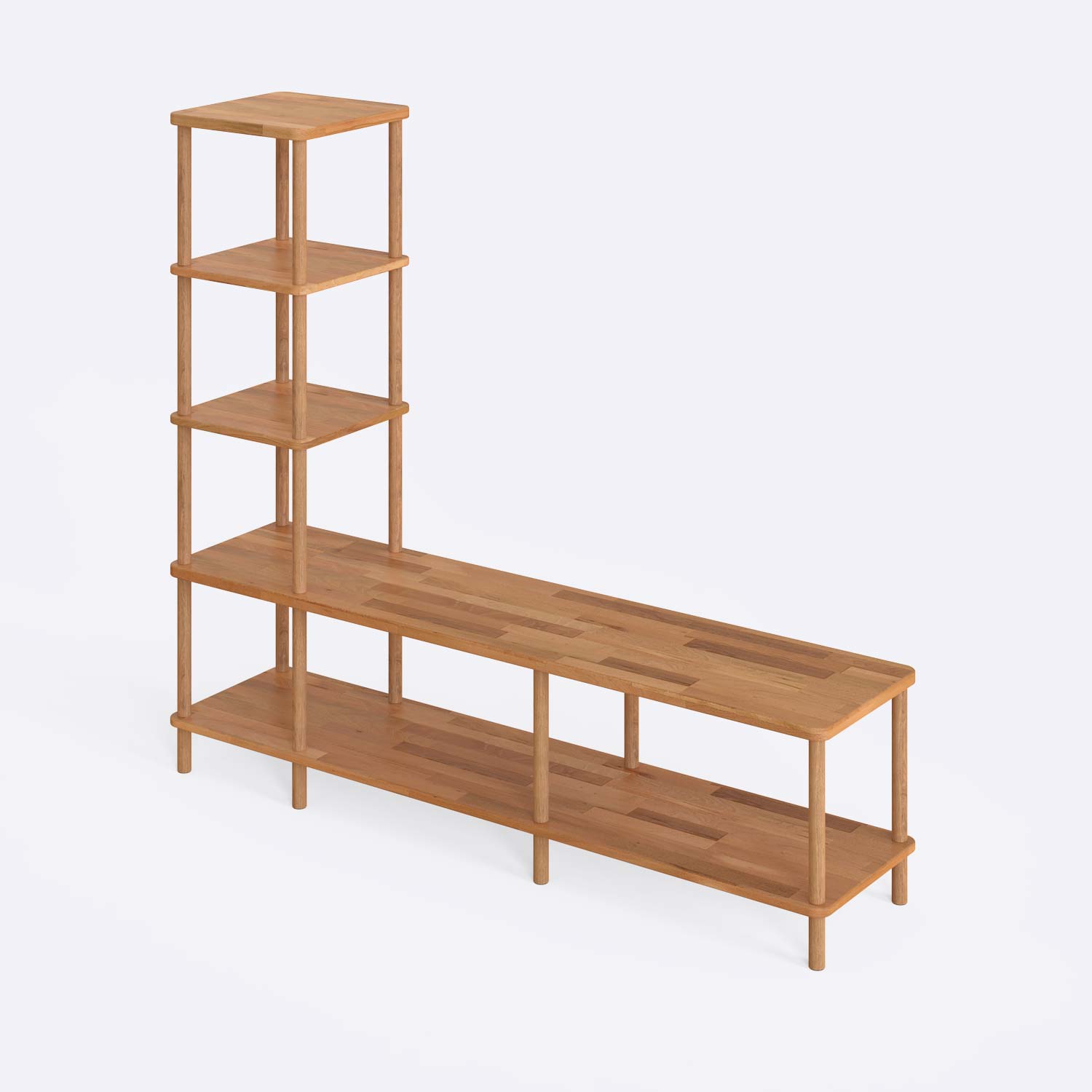Austin Solid Beech Wood TV Stand | Modern Storage TV Unit