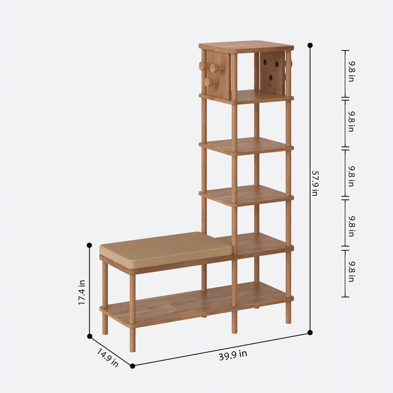 Lincoln Beech Wood Cloakroom