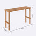 A minimalist setup featuring the console table in a living room, complementing contemporary decor.