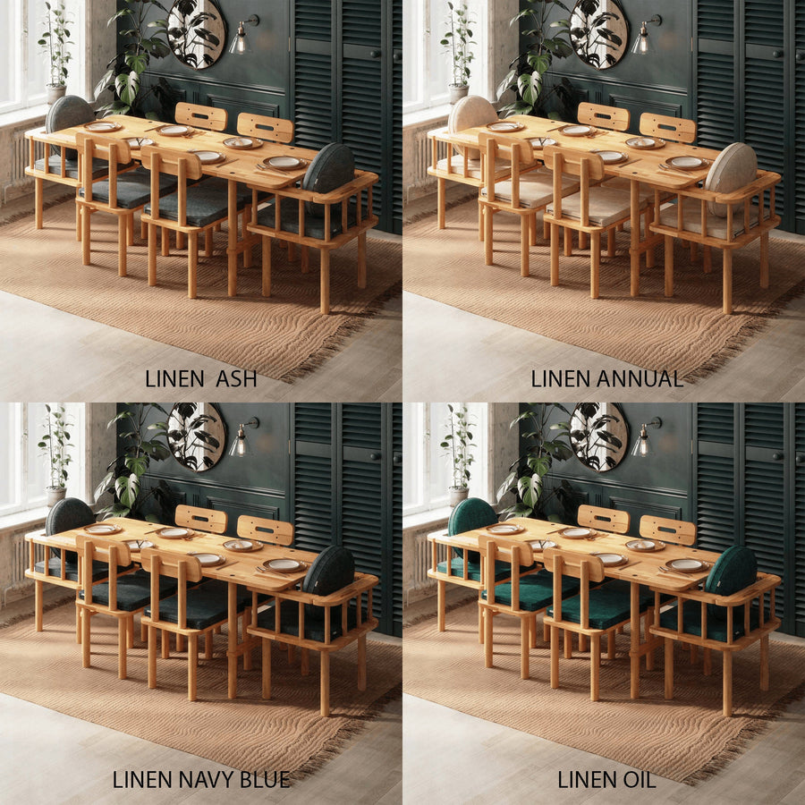 Close-up of the leg design on the Beverly Hills oval dining table set, featuring sturdy, modern craftsmanship