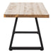 Side view of the Cary Farmhouse Kitchen Table highlighting its elegant farmhouse-inspired design and craftsmanship