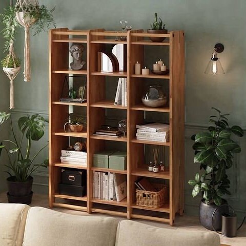 Compton Bookshelf With Storage offering ample space for books, decor, and organization in a contemporary design.