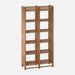 Side angle of the Compton Storage Bookcase highlighting its durable craftsmanship and sleek lines.