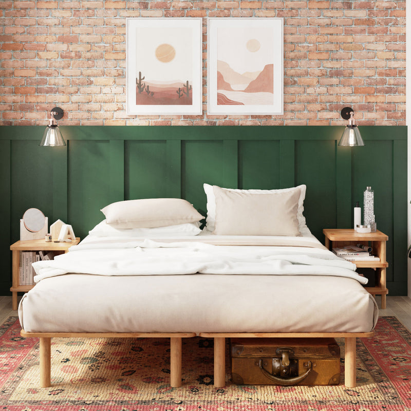 Soho Beech Wood Double Bed Frame