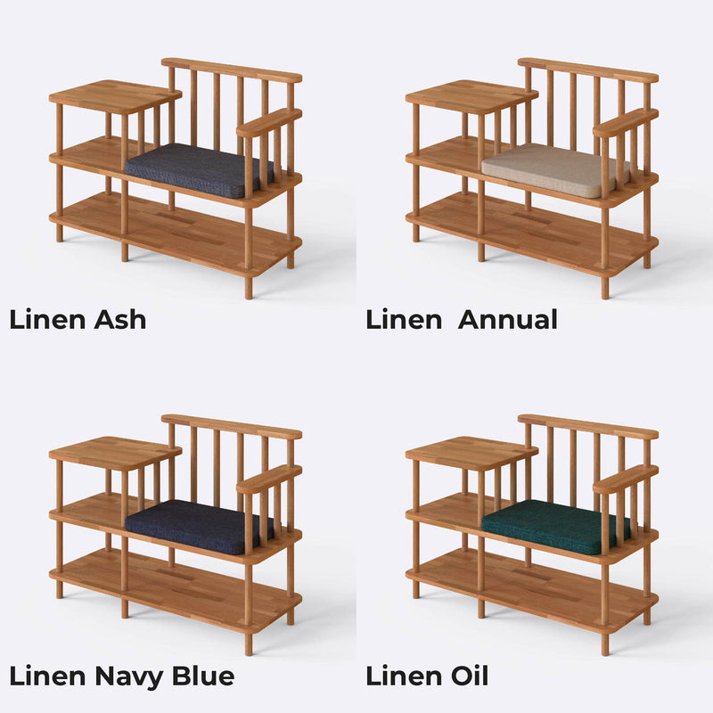 Grant Solid Wood BenchWood Entryway Bench