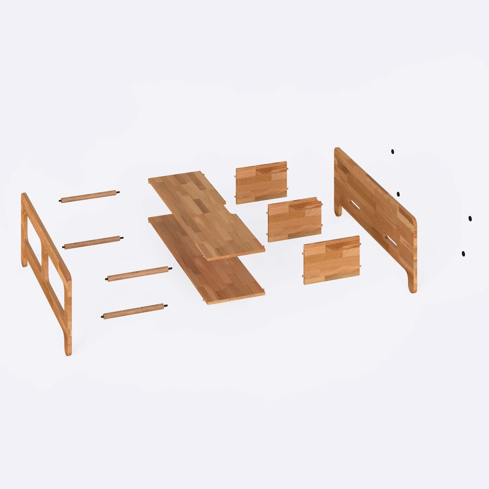 Modern Beech Wood TV Stand — Tomruque Wood Studios