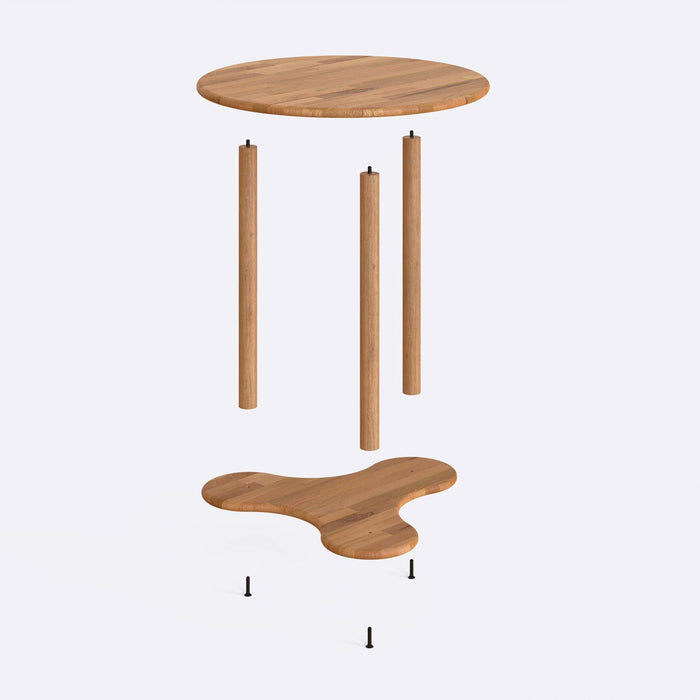The Latexo dining table styled in a modern kitchen with minimalist decor, emphasizing its compact elegance.