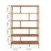 Side profile of the Manhattan Solid Wood Bookcase – A modern bookcase with a slim profile, designed with solid wood to complement contemporary interiors.