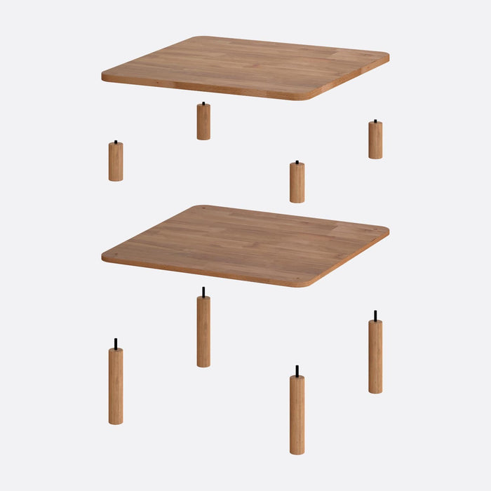A top-down view of the Manhattan Modern Coffee Table, emphasizing its spacious surface and minimalist design.
